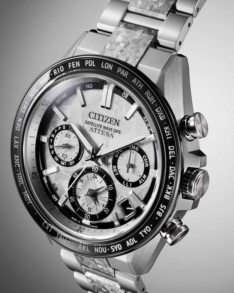 ATTESA Platinum Shine Silver-Tone Dial Super Titanium with ATTESA Platinum Shine Silver-Tone Dial Super Titanium with